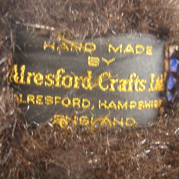 Vintage Alresford Crafts Plush Weasel Brown Mohair Ferret Stoat Handmade ENGLAND - Picture 2 of 6